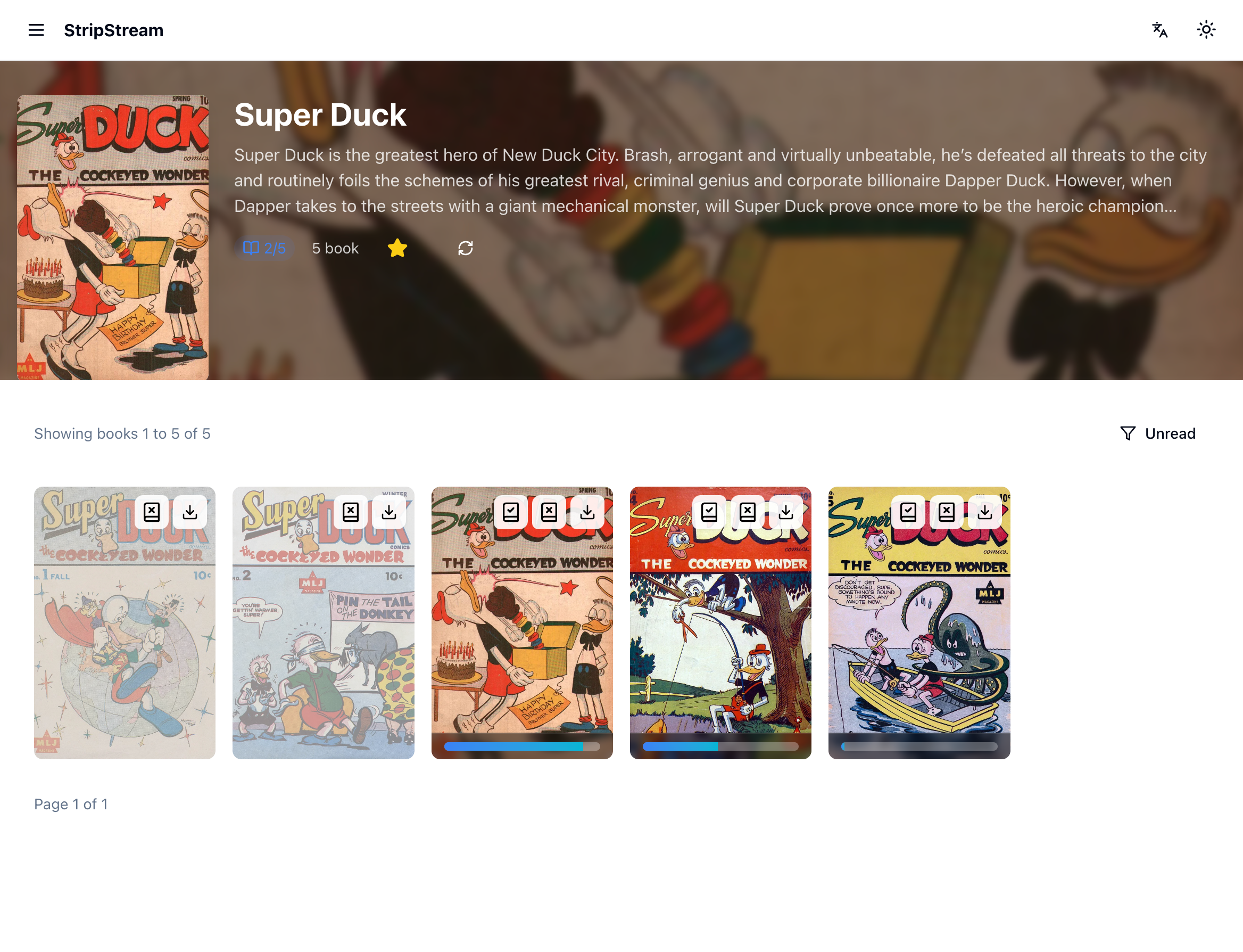 Capture d'écran de l'application