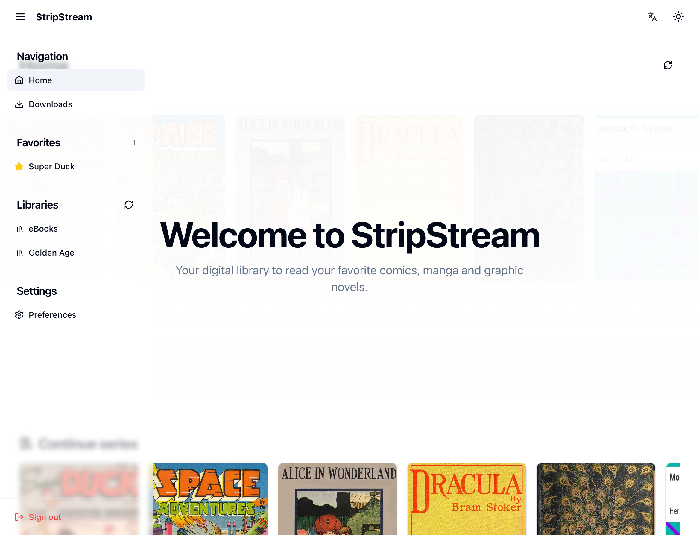 Capture d'écran de l'application